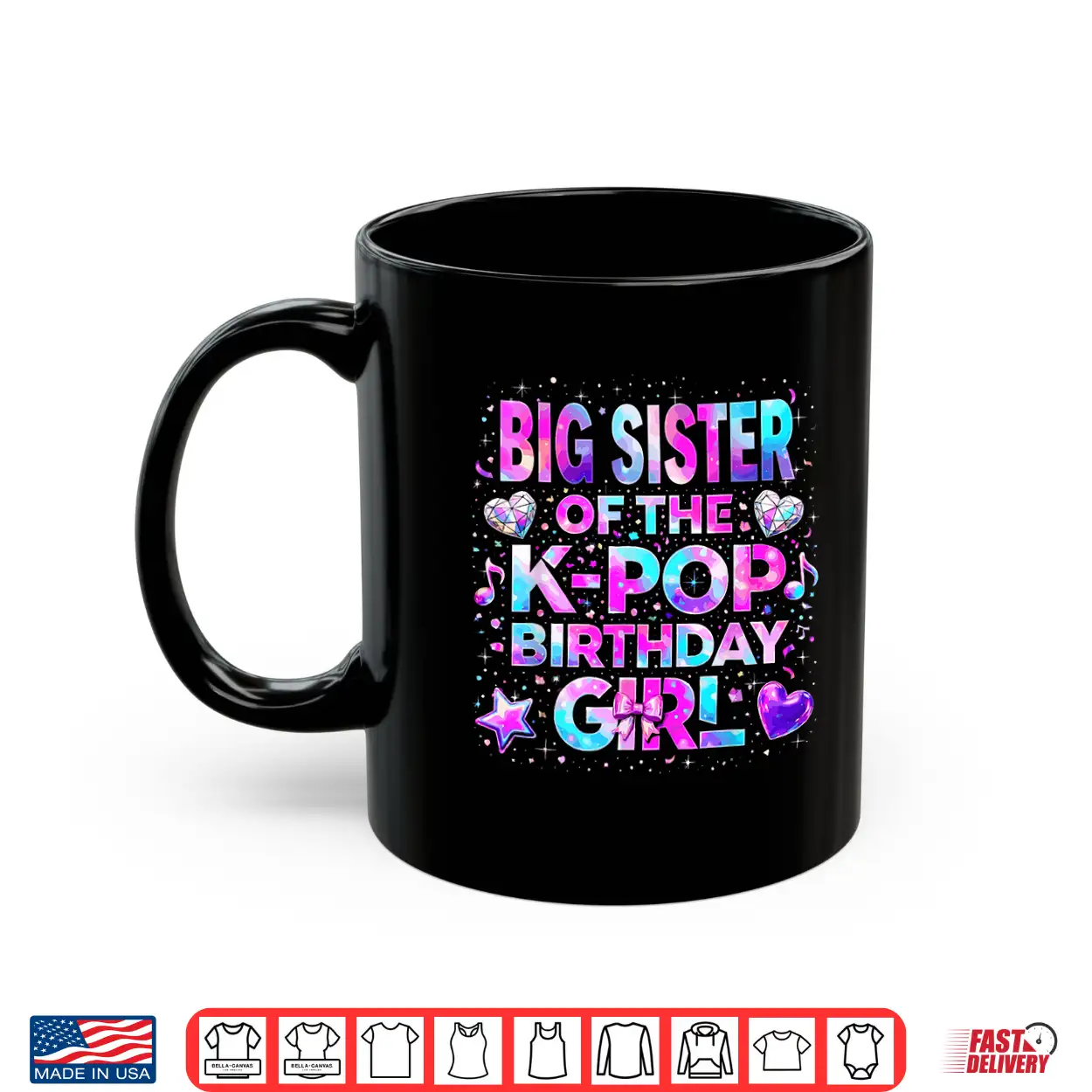 Big Sister Of The K Pop Birthday Girls Korean Music Shirt Big Sister Of The K Pop Birthday Girls Korean Music Shirt