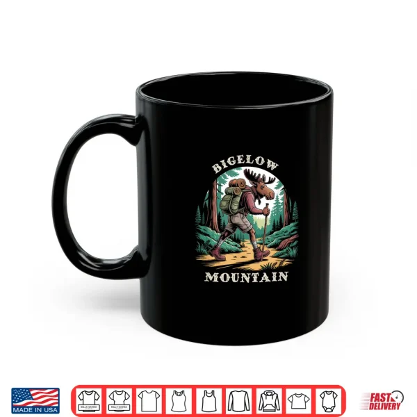 Mug Bigelow Mountain Maine Mountains Hiking Backpacking Moose Shirt