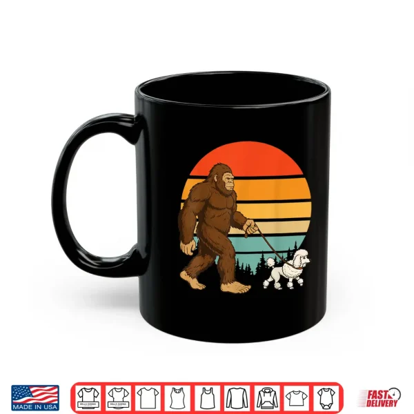 Mug Bigfoot Poodle Retro Shirt