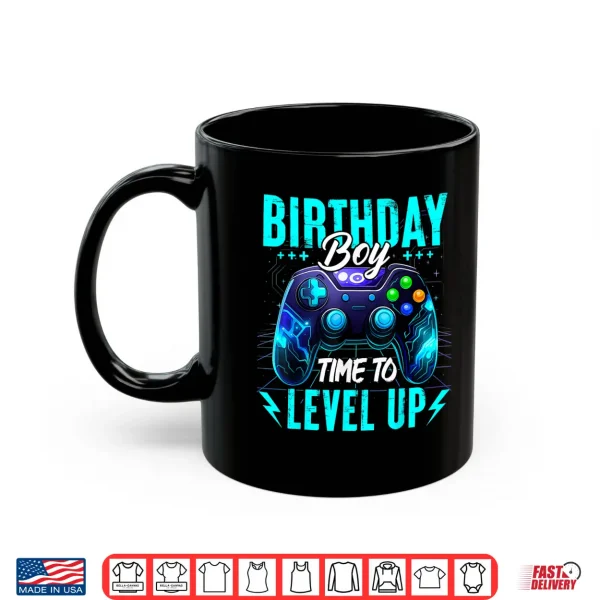 Mug Birthday Boy Time to Level Up Video Game Birthday Gamer Boys Shirt