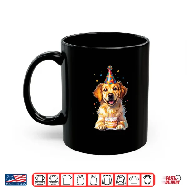 Mug Birthday Golden Retriever Party Dog Shirt