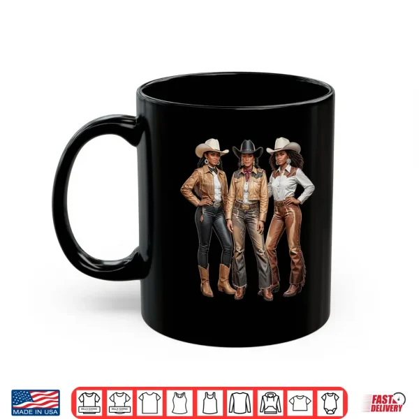 Mug Black African American Cowgirl Western Country Texas Shirt