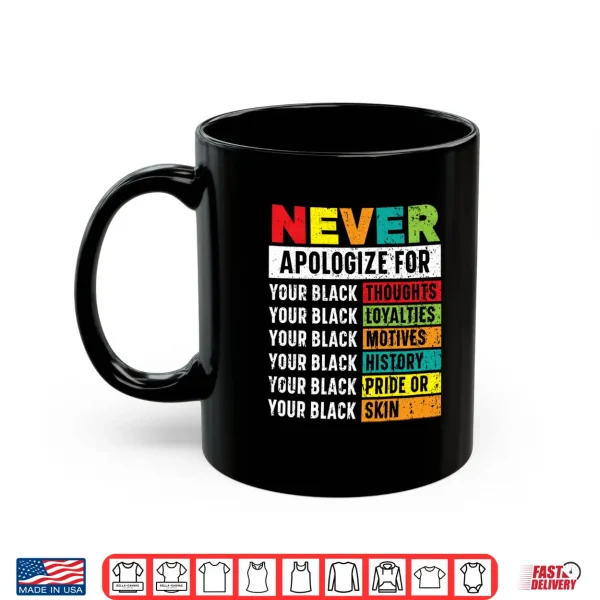 Mug Black And Proud Black History Month Afrocentric Black Pride Shirt