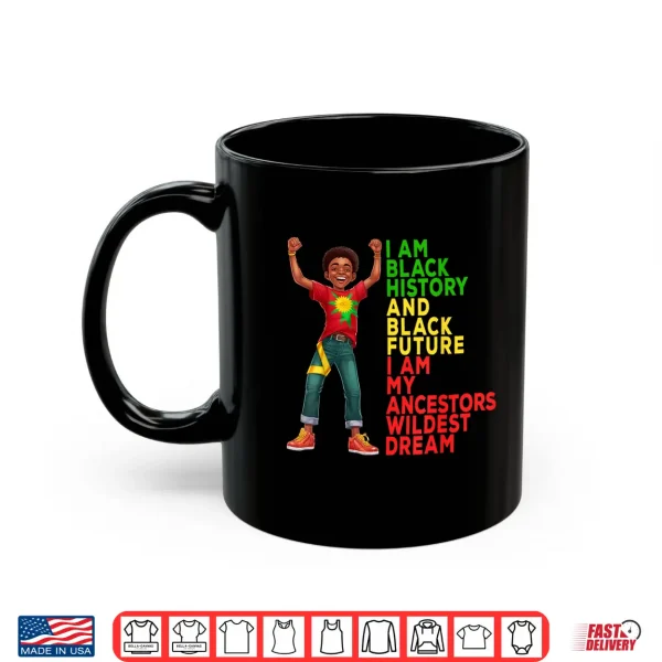 Mug Black History Month Juneteenth Independence Day Kid Boy Shirt