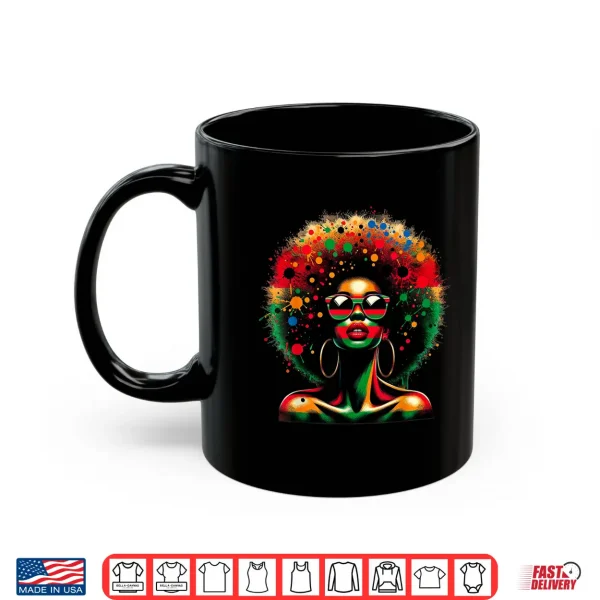 Mug Black History T Shirts for Women Dope Proud Queen Juneteenth Shirt