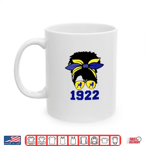 Mug Black Women Afro Hair Rho Sigma 1922 Poodle Dog Lover Shirt