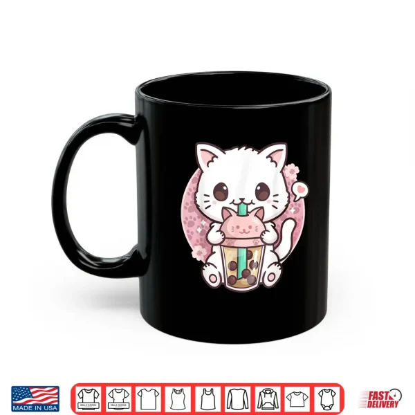 Mug Boba Cat Boba Tea Bubble Tea Kawaii Anime Cat Kawaii Neko Shirt