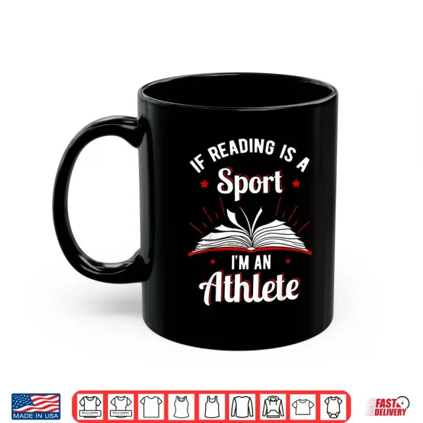 Mug Book Reading Sport Athlete Game Booklover Bibliophile Reader Shirt