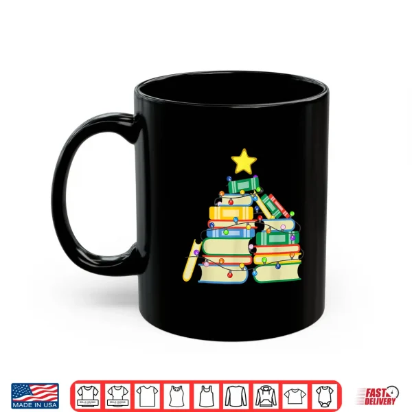 Mug Bookish Christmas Tree Christmas Library Tree For Bookworms Shirt