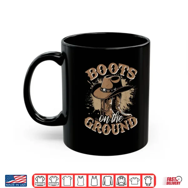 Mug Boots on the Ground Juneteenth Cowgirl Pride Women Shirt