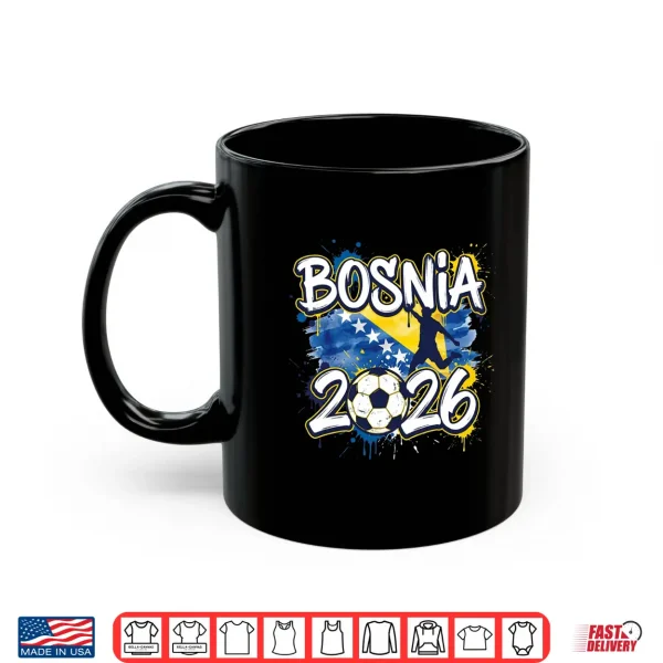 Mug Bosnia BiH 26 Fan Paint Splash Bosniak Flag Graffiti Art Shirt
