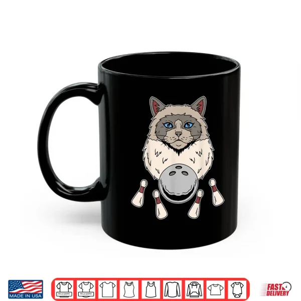 Mug Bowler Funny Ragdoll Cat Bowling Shirt