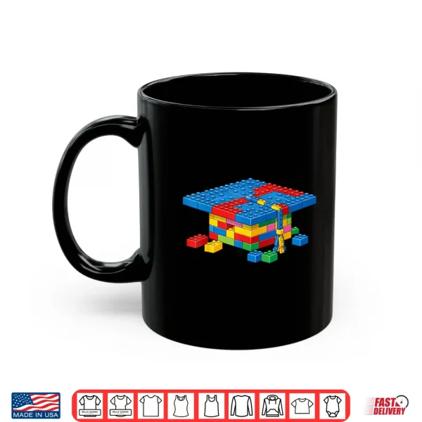Mug Brick Builder Blocks Graduating Graduate Happy Graduation Shirt