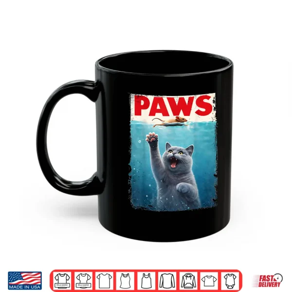 Mug British Shorthair Paws Parody Cat Chasing Mouse Cat Lovers Shirt