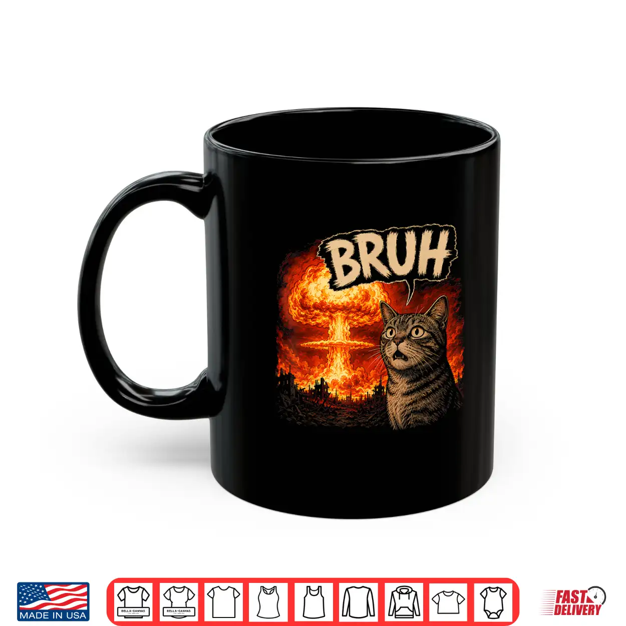 Bruh Cat Meme Funny Kids Meme Slang Trendy Viral Joke Shirt Bruh Cat Meme Funny Kids Meme Slang Trendy Viral Joke Shirt