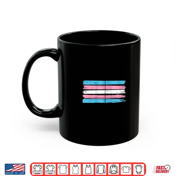 Mug Brush Painting Gay Pride Month LGBTQ Flag Transgender Shirt