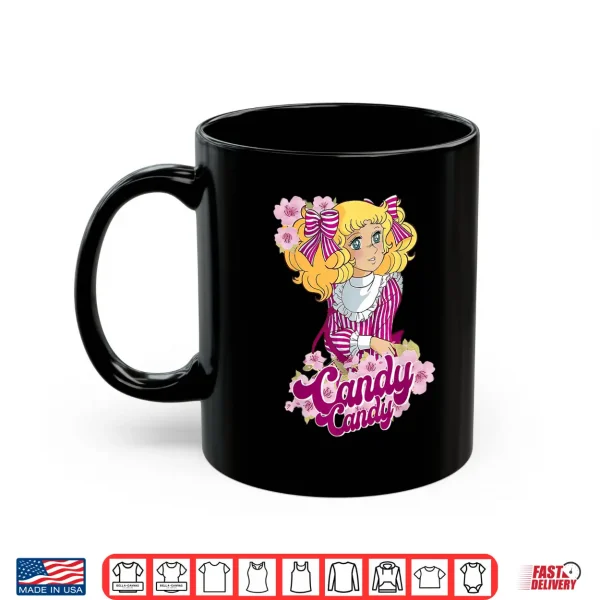 Mug Candy Candy Pink Cartoon Japanese 80s Vintage Anime Manga Shirt