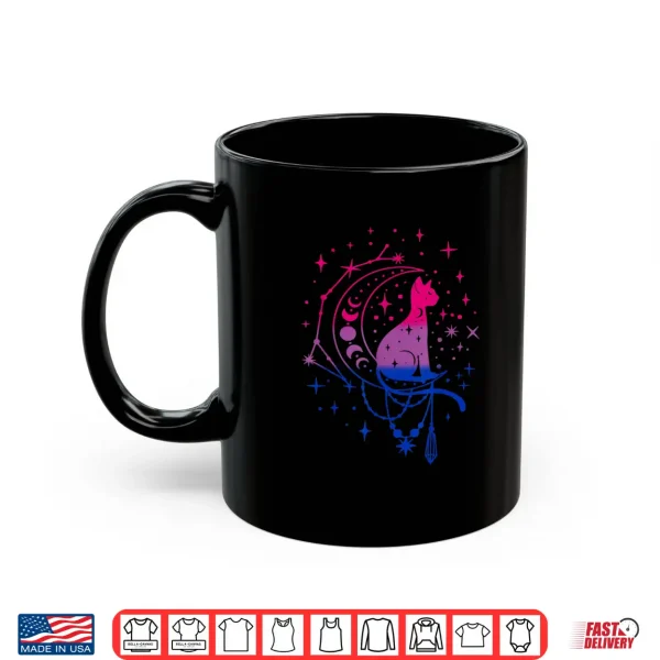 Mug Cat Astrology Rainbow Bisexual Pride LGBT Cat Lover Gift Shirt