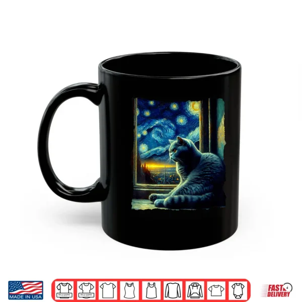 Mug Cat British Shorthair Starry Night British Shorthair Shirt