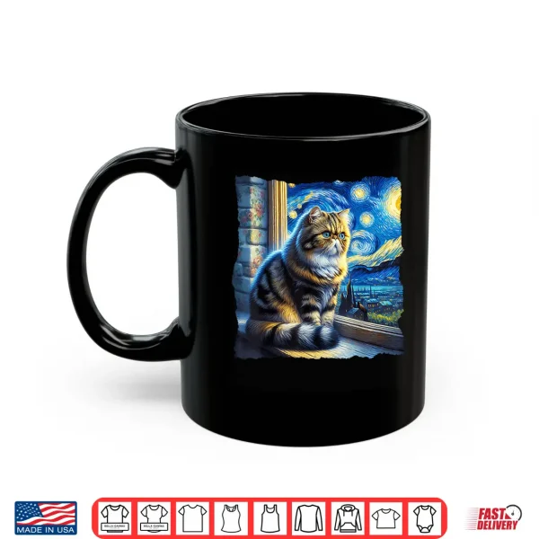 Mug Cat Exotic Shorthair Starry Night Exotic Shorthair Shirt