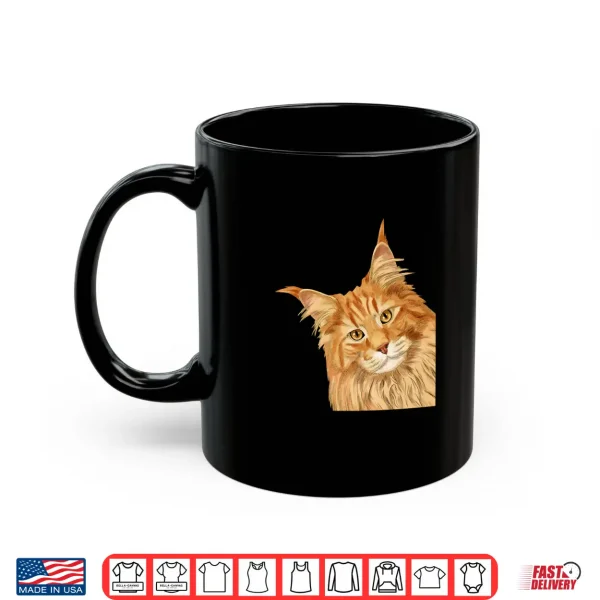 Mug Cat Funny Maine Coon Professional Minimalist Modern Graphic Shirt