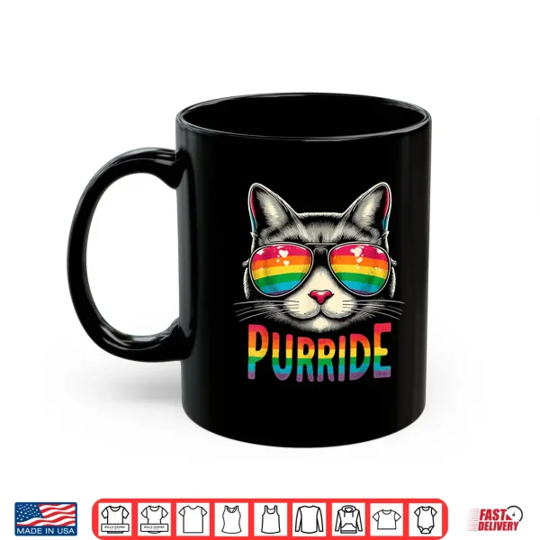Mug Cat Gay Pride Rainbow LGBTQ Shirt