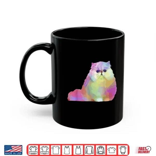 Mug Cat Lover Gifts Persian Cat Womens Colorful Persian Cat Mens Shirt