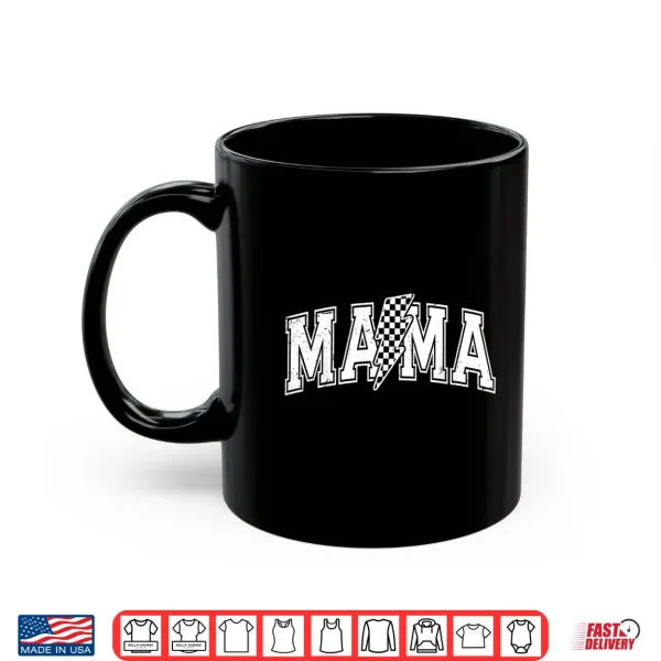 Mug Checkered Mama Black And White Checkered Mom Mothers Day Shirt