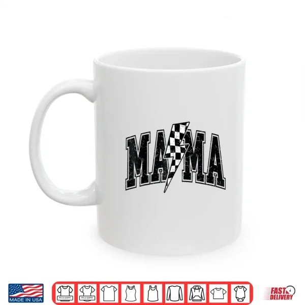 Mug Checkered Mama Lightning Bolt Mothers Day For Mom Mother Shirt
