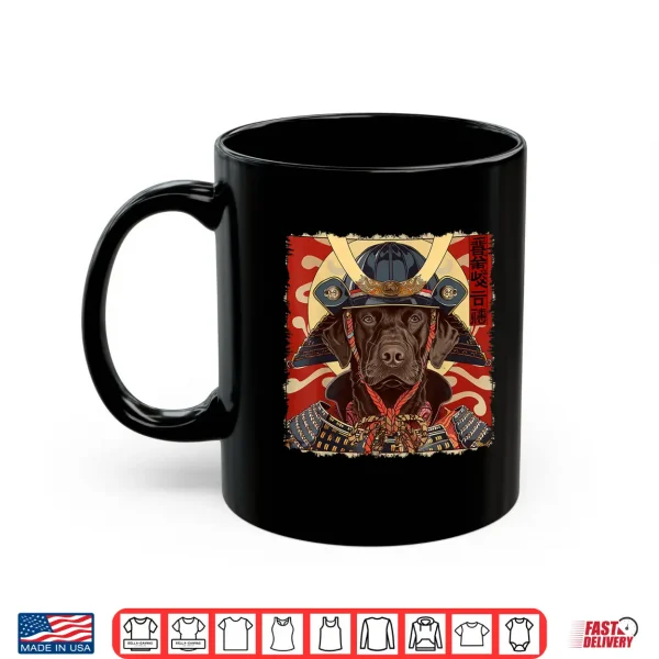 Mug Chocolate Lab Labrador Retriever Dog Japanese Art Samurai Shirt
