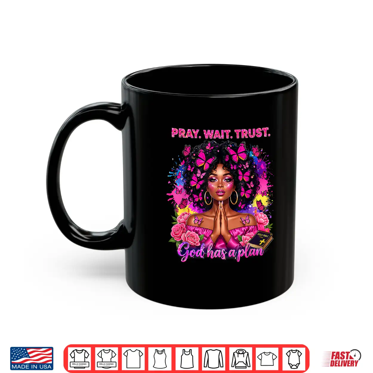 Christian Afro Faith God African American Black Women Shirt Christian Afro Faith God African American Black Women Shirt