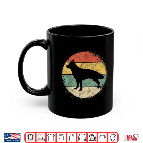 Mug Circular Retro German Shepherd Owner Gift Shepard Dad Mom Shirt