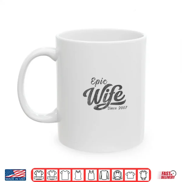 Mug Classic Retro Epic Spouse Since 2007 19th Wedding Anniversary Shirt