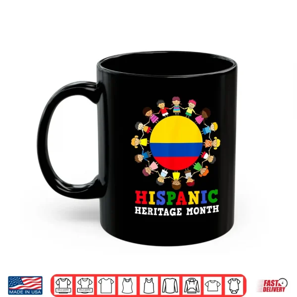 Mug Colombian Flag Hispanic Heritage Colombia Boy Girl Kids Shirt