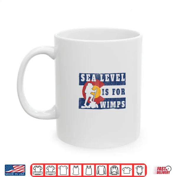 Mug Colorado Flag Hiking Backpacking Funny Colorado Hiking Shirt