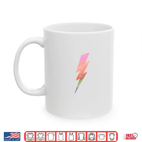 Mug Colorful Lightning Bolt Minimalist Graphic Art Shirt