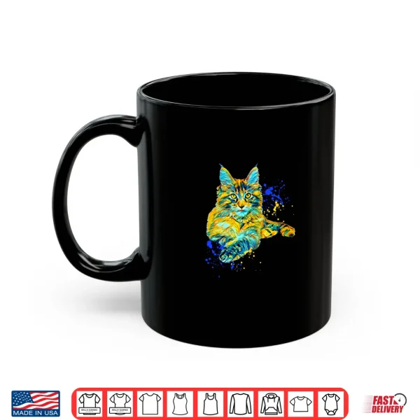 Mug Colorful Maine Coon Big Cat Love Bigger Cats Cute Mom Gift Shirt