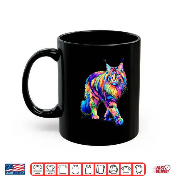 Mug Colorful Pop Art Maine Coon Cat Maine Coons Shirt