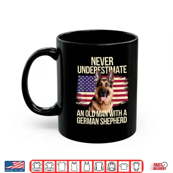 Mug Cool German Shepherd Design for Men Grandpa Dog Lover Owner Shirt