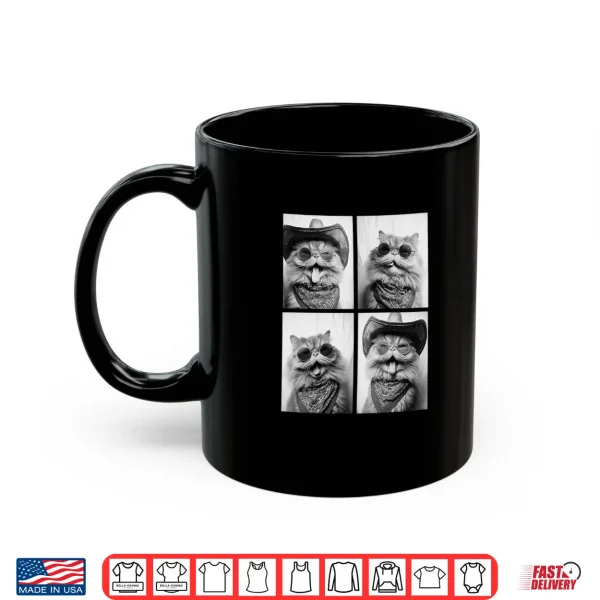 Mug Cowboy Persian Cat Sunglasses Animal Photo Booth Pet Western Shirt