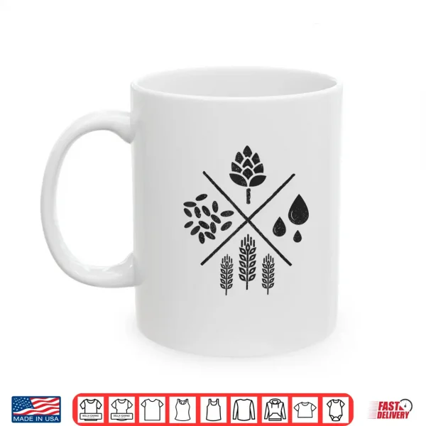 Mug Craft Beer Brewer Hops Homebrew Home Brewing Brewmaster Gift Shirt