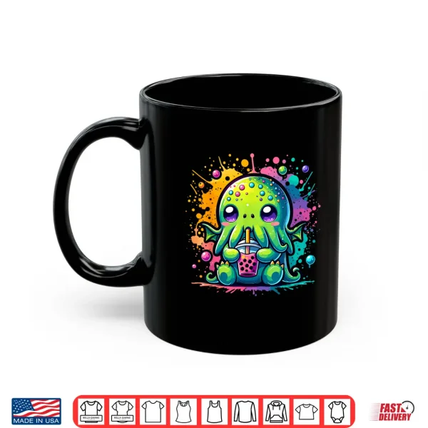 Mug Cthulhu Kawaii Anime Alien Bubble Tea Shirt
