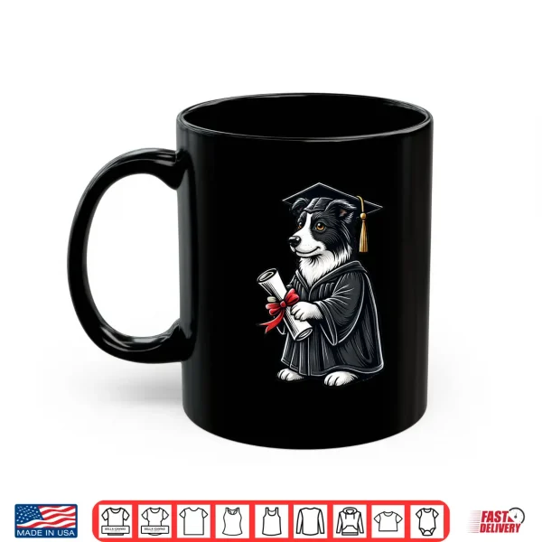 Mug Cute Border Collie Dog Graduation Shirt