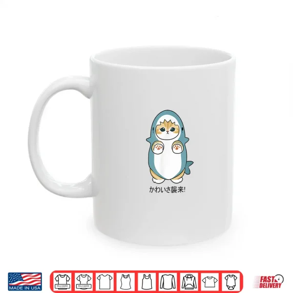 Mug Cute Cat Shark Irresistibly Adorable Cat in a Shark Costume Shirt