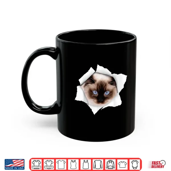 Mug Cute Cat Torn Ragdoll Cat Shirt