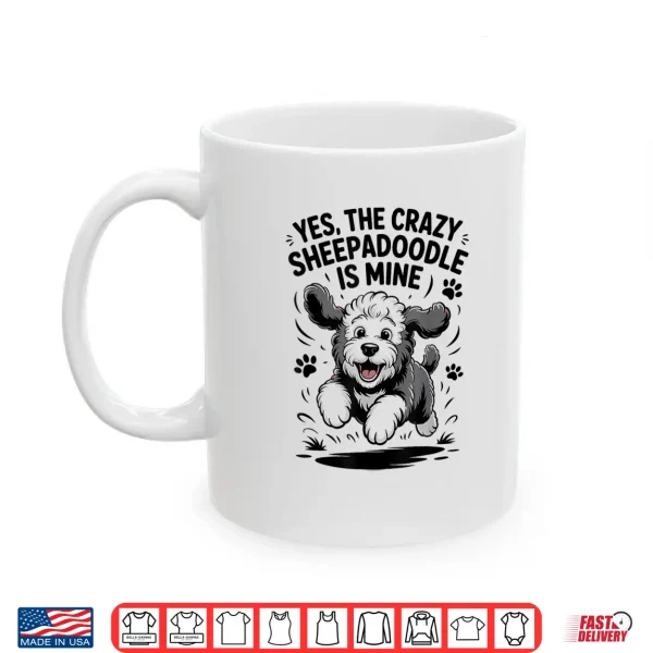Mug Cute Cross Mix Breed Dog Funny Pet Owner Cute Sheepadoodle Shirt