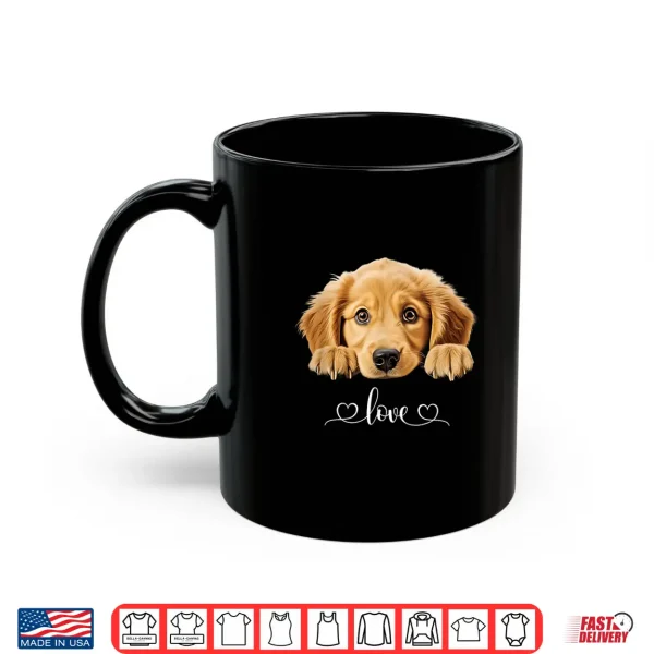 Mug Cute Dog Graphic Love Golden Retriever Puppy Dog Shirt