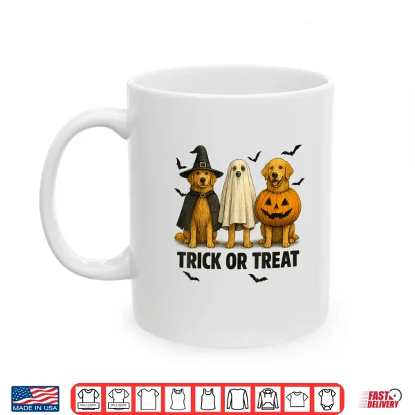 Mug Cute Dog Halloween Costume Golden Retriever Trick Or Treat Shirt