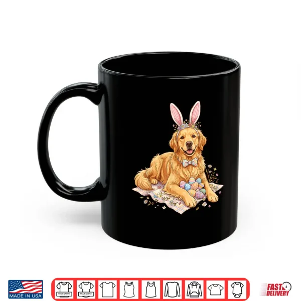 Mug Cute Golden Retriever Dog Funny Easter Shirt