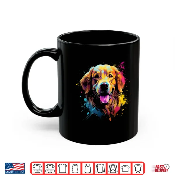 Mug Cute Golden Retriever Professional Minimalist Modern Graphic Shirt